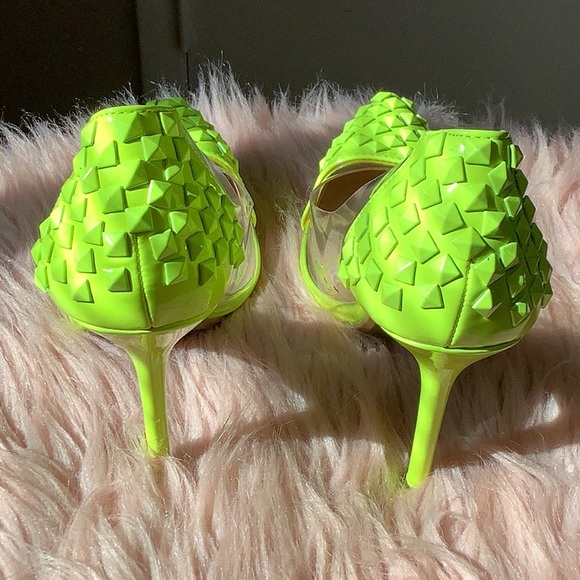 Spiked heels color, yellow💛 - Picture 4 of 10